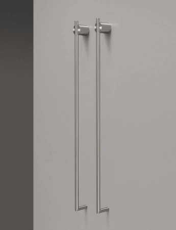 CeaDesign Equilibrio полотенцесушитель электрический 2хL.1060 мм, нержавеющая сталь, цвет Black Diamond сатин