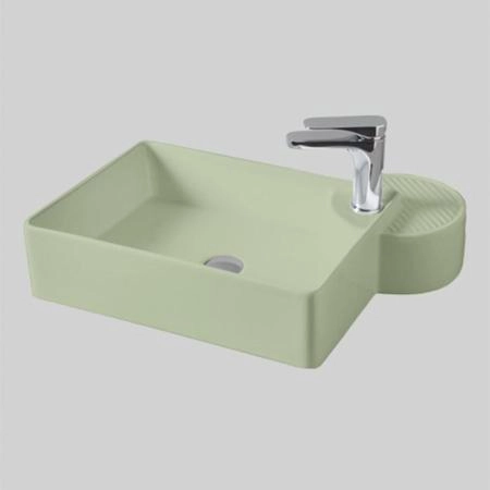 Artceram Cartesio Раковина 58х44 см, накладная, 1 отв., цвет: зеленый глянцевый