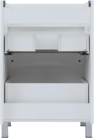 Тумба под раковину Aquanet Вега 58 белый глянец