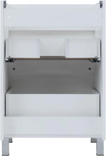 Тумба под раковину Aquanet Вега 58 белый глянец