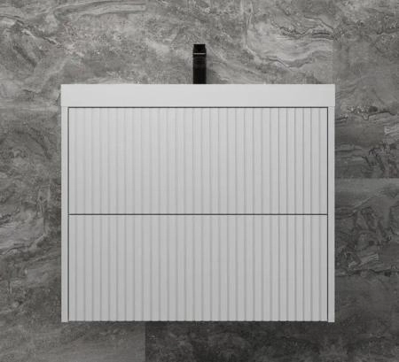 Тумба подвесная Style LineСтокгольм 70, Classic 70, (2 ящ.) белый рифленый софт, PUSH