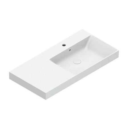 Catalano Zero Раковина 100x50см чаша справа, с 1 отв., цвет: белый глянцевый