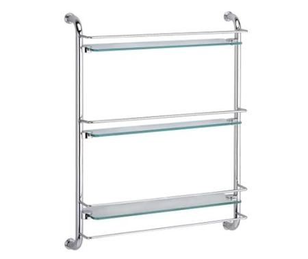 Этажерка настенная WasserKraft K-2033 51 см хром тройная