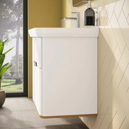 Тумба с раковиной  VitrA Sento  60824 80 см матовая белая МДФ