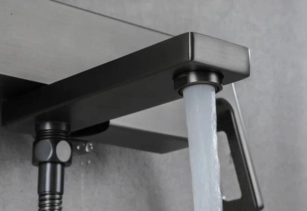 Смеситель Gappo G3217-9 для ванны оружейная сталь