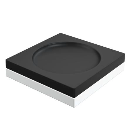 Мыльница Boheme квадратная Qubic Black 10960-B