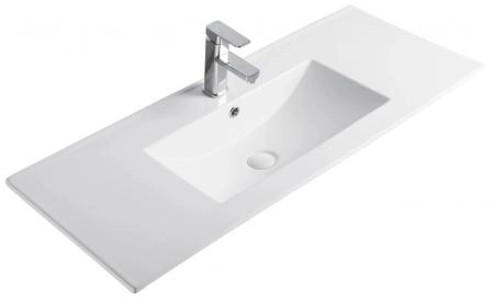 Раковина Gid NYJ803-100 101x40 встраиваемая сверху белая
