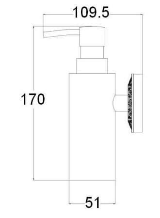 Дозатор мыла ZORG (AZR 16 SL) серебро