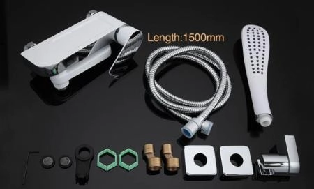 Смеситель Gappo G3248 для ванны, хром белый