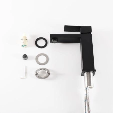 Смеситель Gid Anchel SS979-BM-K для раковины Черный матовый