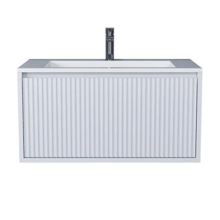 Тумба под раковину для ванной Uperwood Next Premium подвесная, 100 см, белая, 1 ящик