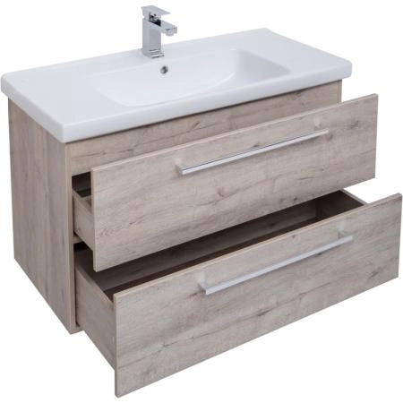 Тумба Dreja GIO 100 см под умывальник дуб кантри, подвесная