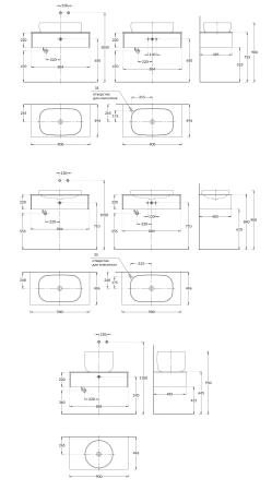 Тумба Kerama Marazzi MAGICA МАДЖИКА MA.90.1\EGR.M подвесная 90, 1 ящик, вечерний серый матовый