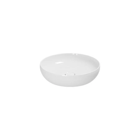 Azzurra Elegance Circle Раковина круглая накладная, ∅40xH10 см, без отв., без перелива, цвет: Bianco lucido