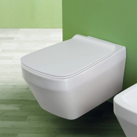 Simas Baden Baden Унитаз подвесной, 56х36см., безободковый, с сиденьем, цвет: белый матовый