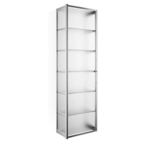 Decor Walther Glas S 4 Шкафчик подвесной 35x19x120см, стекло матовое, цвет: хром