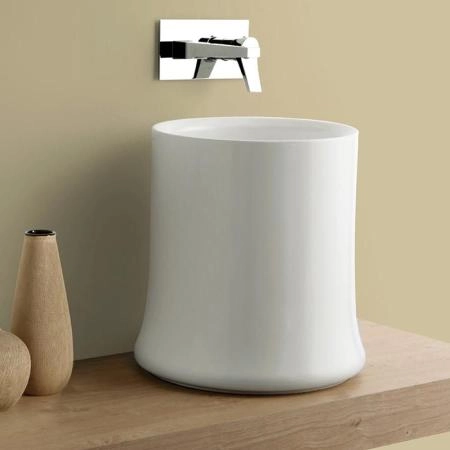 Simas Sharp Раковина 42х42х44см., накладная, без отв., цвет: белый