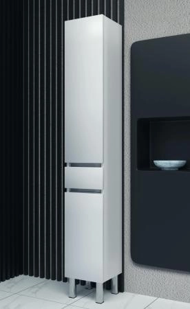 Пенал SANVIT Кубэ-3 (К) 32 с бельевой корзиной напольный Белый