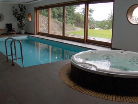 Jacuzzi Alimia Минибассейн 212xh90см, отдельностоящий, гидро/аэромассаж, подсветка, CLEARRAY, нагреватель, с крышкой, отделка: platinum / graphite