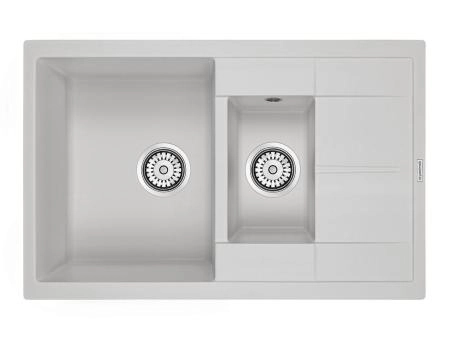 Мойка для кухни Paulmark FESTE, PM237850-WH, белый, 775х495 мм