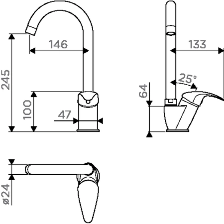 Смеситель Omoikiri Umi-DC 4994271 темный шоколад