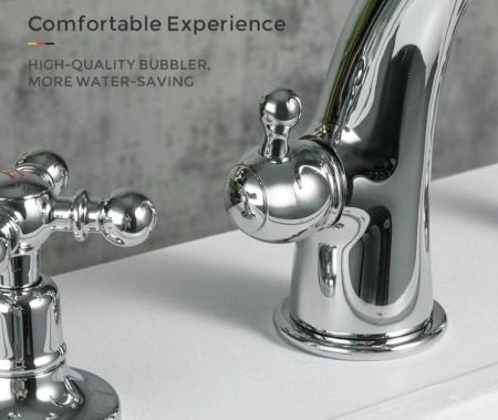 Смеситель Gappo G1189 борт ванны на 4 отверстия, хром