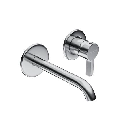 Смеситель для раковины Kerama Marazzi LINEA ЛИНЕА 71028EKM.21.018 однорычажный настенный, хром глянец