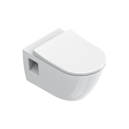 Catalano Sfera Унитаз подвесной 55x35см, безободковый, смыв Tornado, покрытие Cataglaze+, цвет: белый глянцевый