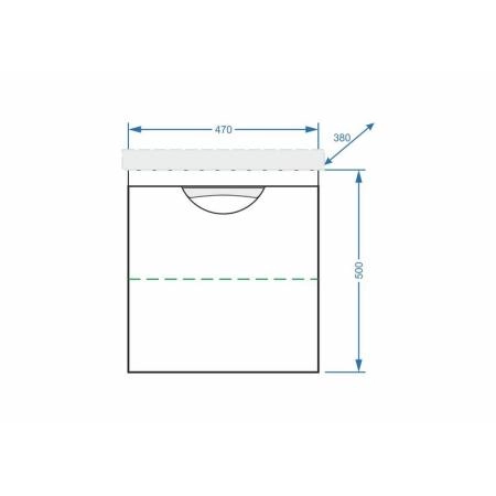 Тумба под умывальник Stella Polar Норина 50, подвесная Сомо 50
