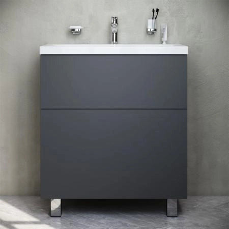 Тумба под раковину напольная AM.PM GEM M90FSX07522GM32 графит матовый
