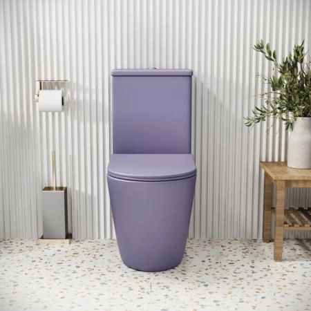 Унитаз Grossman GR-4480LIMS Color (620*365*810) ФИОЛЕТОВЫЙ МАТОВЫЙ напольный Безободковый