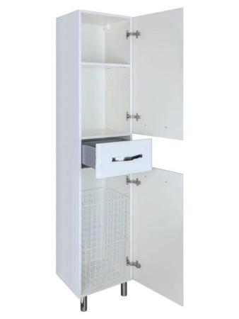 Пенал-35 Bellezza Анкона R с 1 ящ. c б/к белый Н