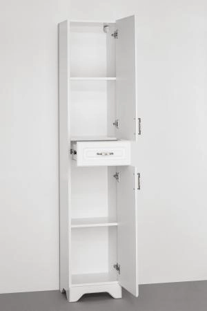 Шкаф для ванной Style Line Elfante Олеандр-2 напольный, белый