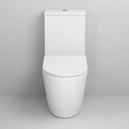 Унитаз Grossman GR-4480MS Color (620*365*810) БЕЛЫЙ МАТОВЫЙ напольный Безободковый с тонкой крышкой