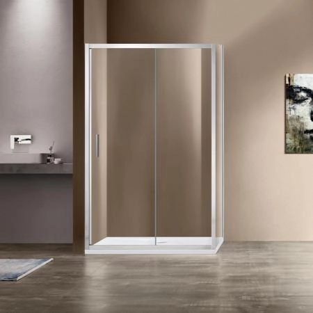 Душевой уголок Vincea Garda VSR-1G8016CL, 1600*800, хром, стекло прозрачное