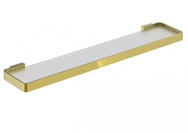 Стеклянная полка для ванной WONZON & WOGHAND LOTTE, Брашированное золото (WW-8327A-BG)