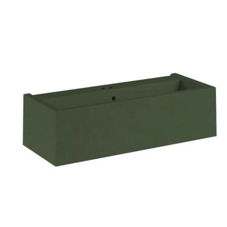 Kerasan Kanaal Раковина подвесная 100х40х25см., с 2 отв., цвет: Matt green