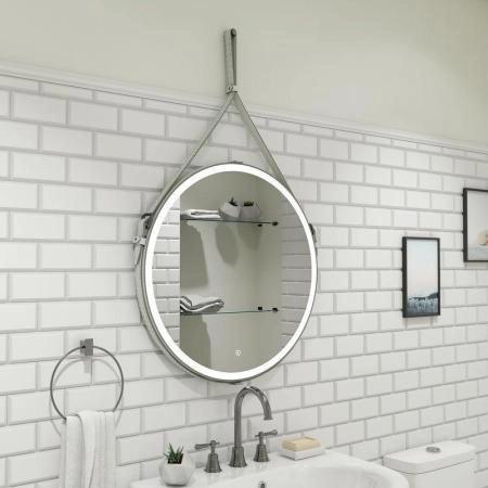 Зеркало Континент Milenium white d500 ЗЛП963 с подсветкой