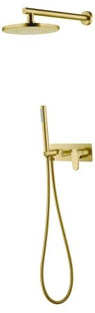 Смеситель встроенный для душа с верхней лейкой Boheme SPECTRE Bronze 454-BR