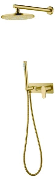 Смеситель встроенный для душа с верхней лейкой Boheme SPECTRE Bronze 454-BR