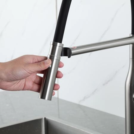 Смеситель GAPPO G4098-25 для кухни с гибким изливом, сатин