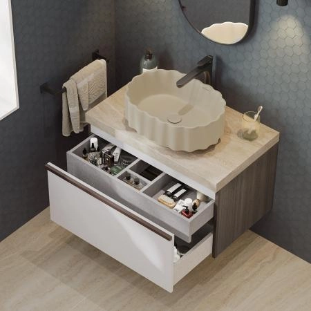 Раковина Kerama Marazzi CONCHIGLIA КОНКИЛЬЯ CC.wb.50\SAN накладная 50, песочная матовая