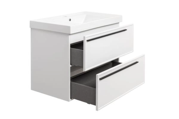 Тумба под раковину LA FENICE Elba Bianco TWIN белый 80 FNC-01-ELB-B-80-2 белый матовый