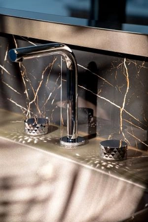 Смеситель на столешницу Boheme STICK DIAMOND на 3 отв. CHROME 152-CR.1