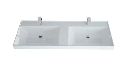 Раковина двойная Uperwood Classic 120 см, прямоугольная