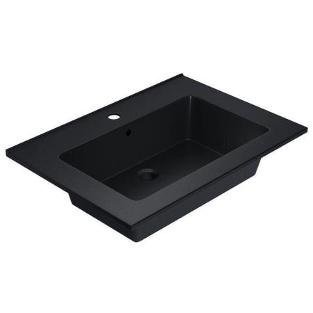 Раковина кварцевая Uperwood Parma Quartz, 65 см, черная матовая, космос