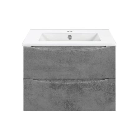 Тумба под раковину Vincea Mia 700 подвесная, 2 выкатных ящика soft close, Beton