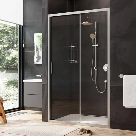 Дверь душевая в нишу AM.PM Gem W90G-120-1-195MT прозрачное, профиль хром матовый