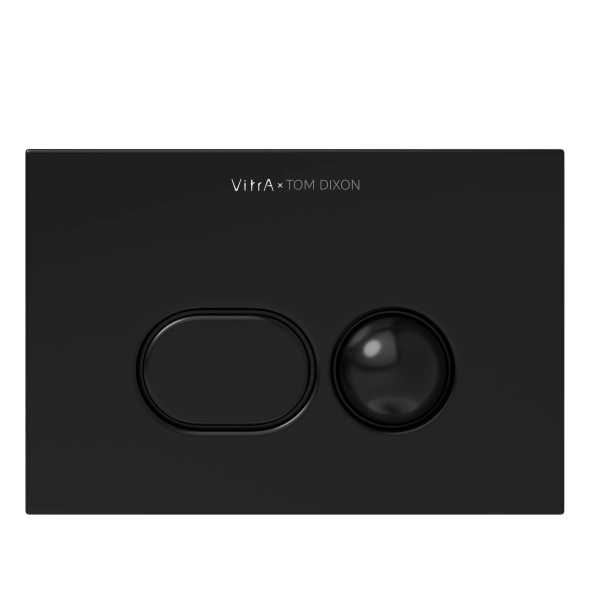 Кнопка смыва для инсталляции VitrA Liquid  740-2101 глянцевая черная двойный смыв