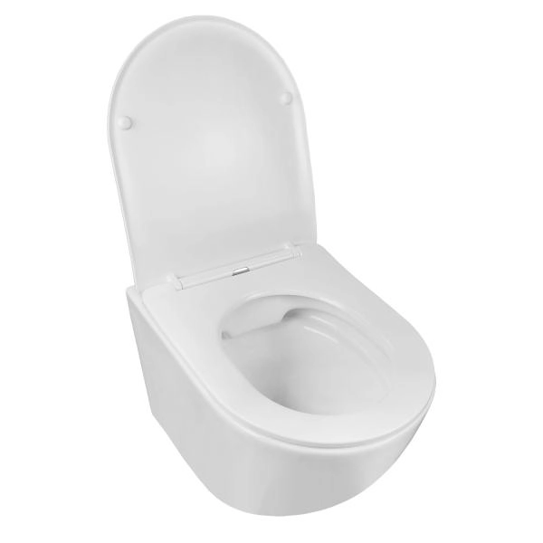 Унитазы Azario Унитаз подвесной безободковый Azario Grado AZ-0046 SP с крышкой микролифт